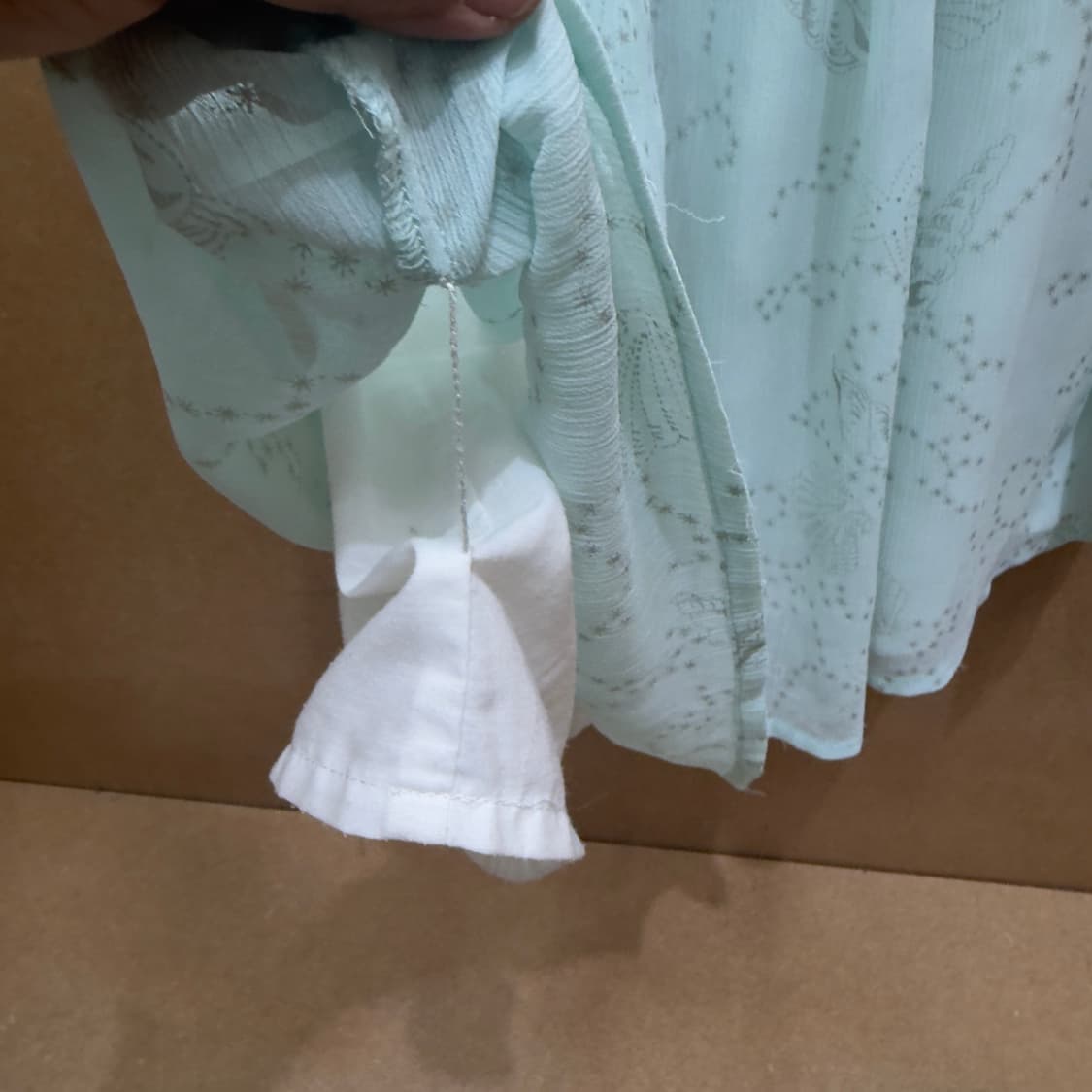 시크릿허니 쉘 패턴 스모킹 롱원피스 (민트) 상품이미지8