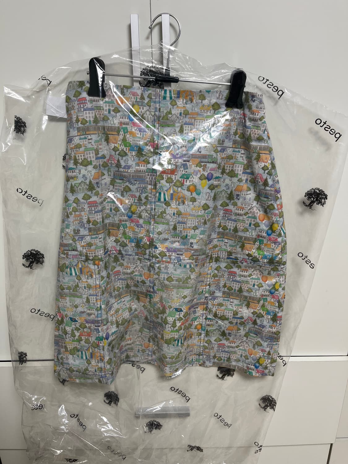 pesto section midi skirt - sky village 상품이미지2