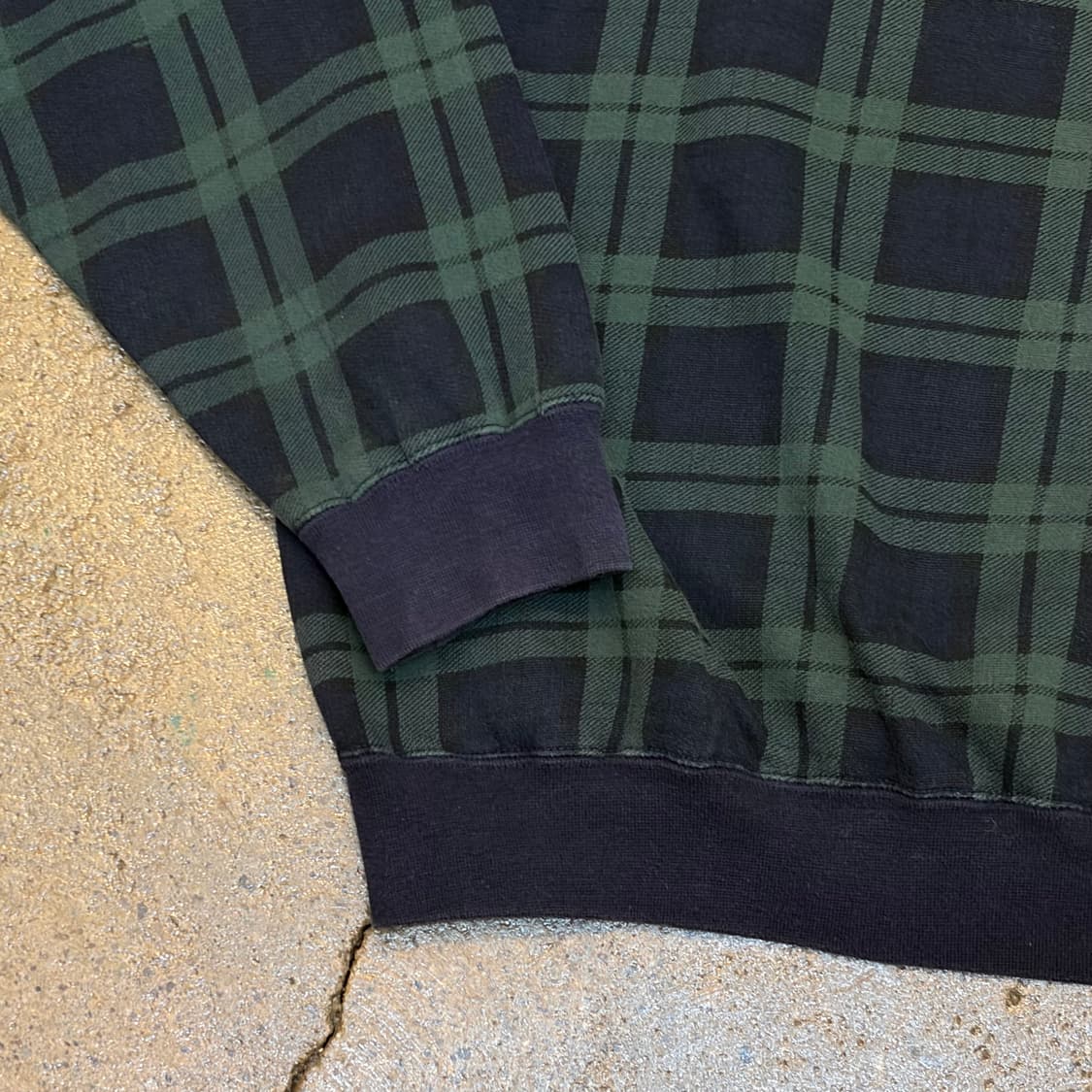 레어 90s 미국 빈티지 챕스 랄프로렌 체크 맨투맨 상품이미지6