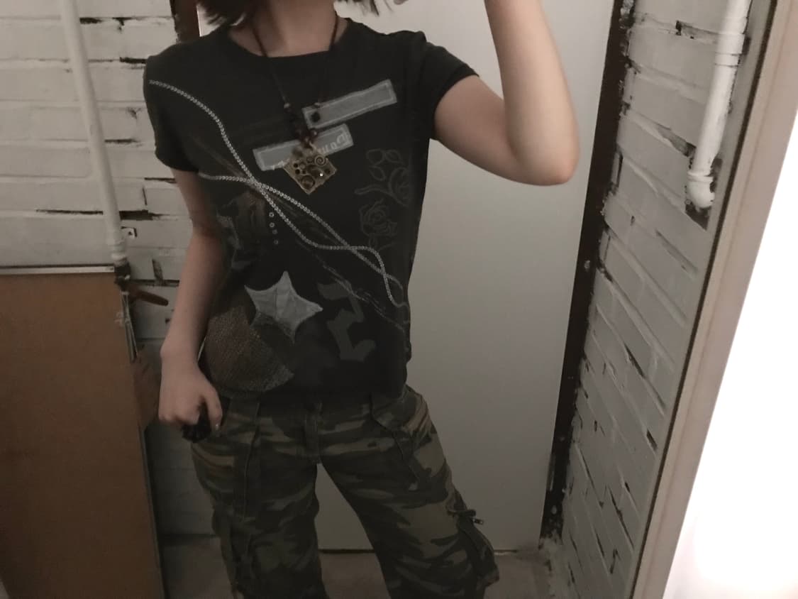 패치 디테일 프린팅 탑 상품이미지3