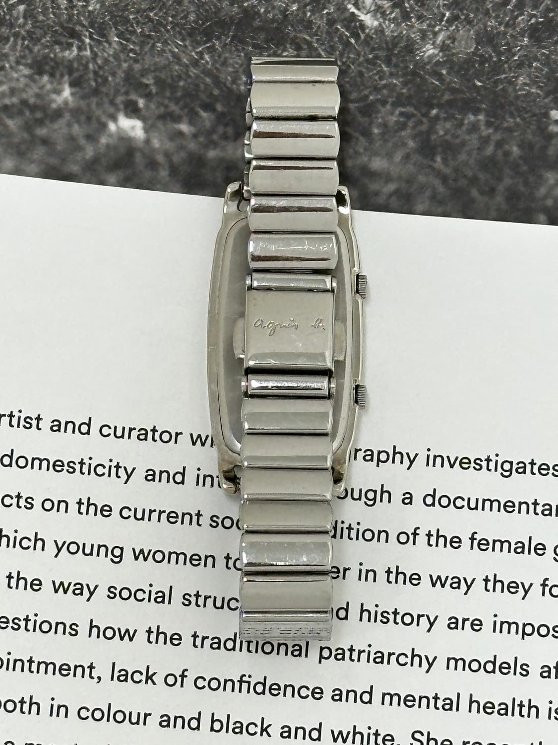 아네스베 agnes b 듀얼타임 시계 상품이미지8