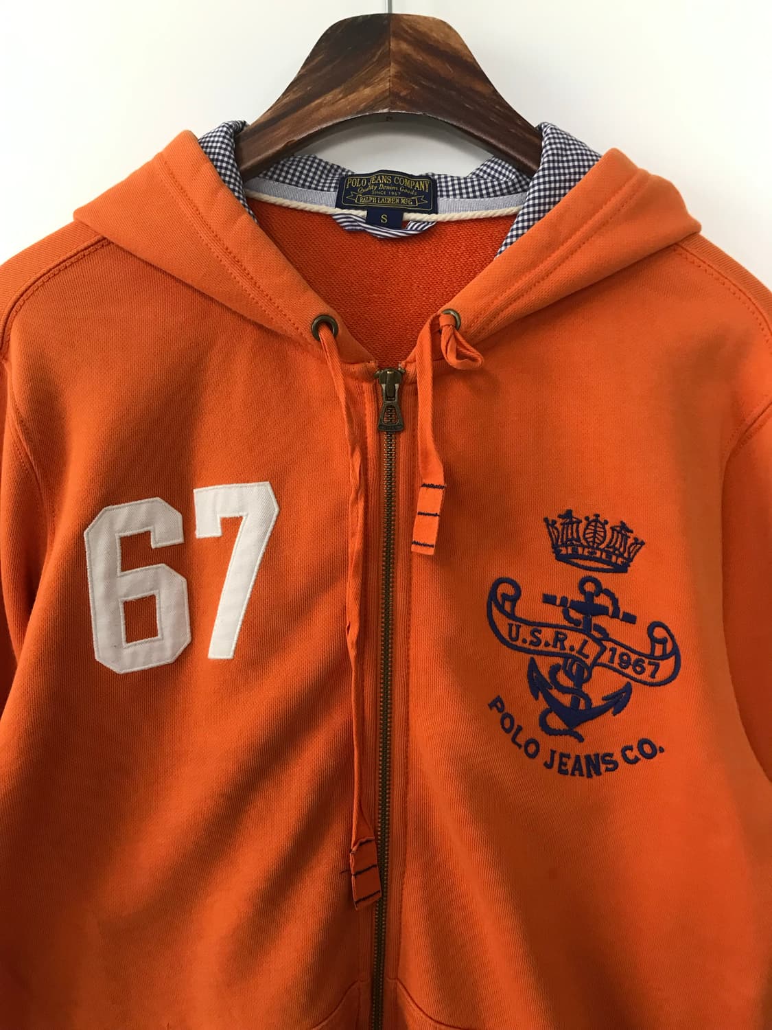폴로 진스 오렌지 후드집업 상품이미지4