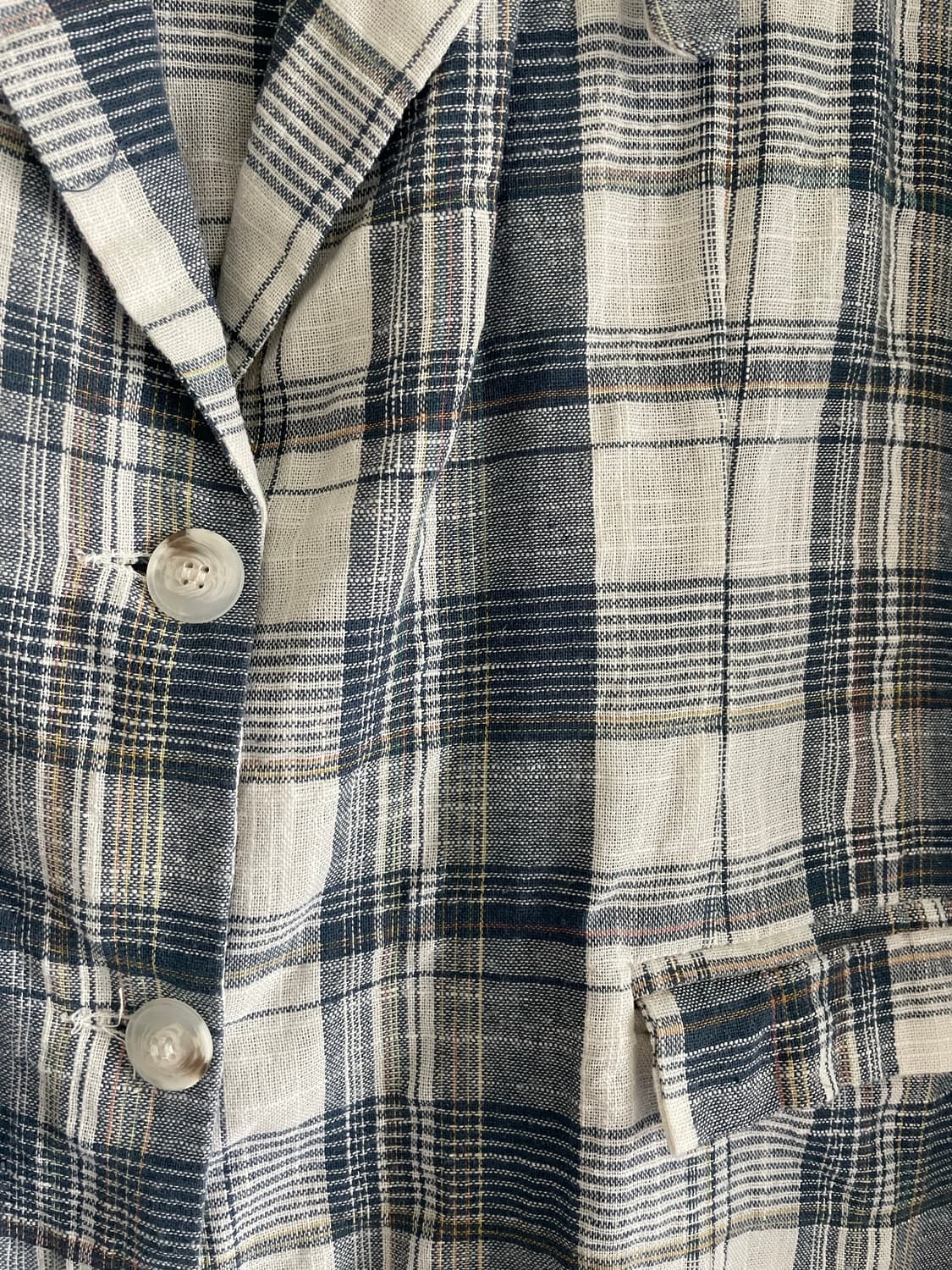 AI makes cloth 너디 체크 자켓 상품이미지3