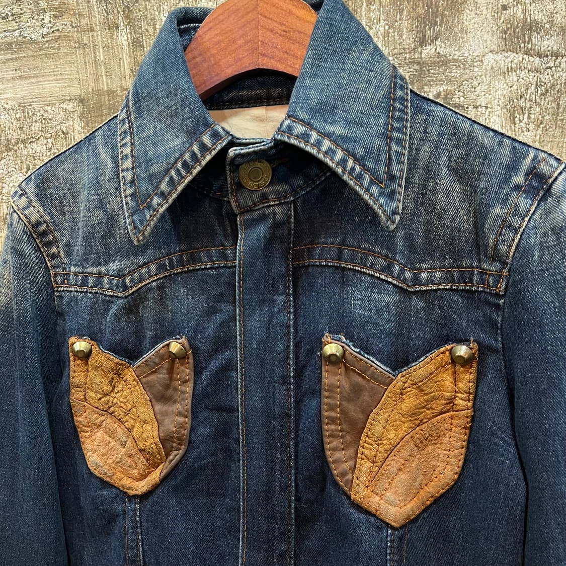 00s 디스퀘어드2 레더패치 크롭 데님 자켓 상품이미지2