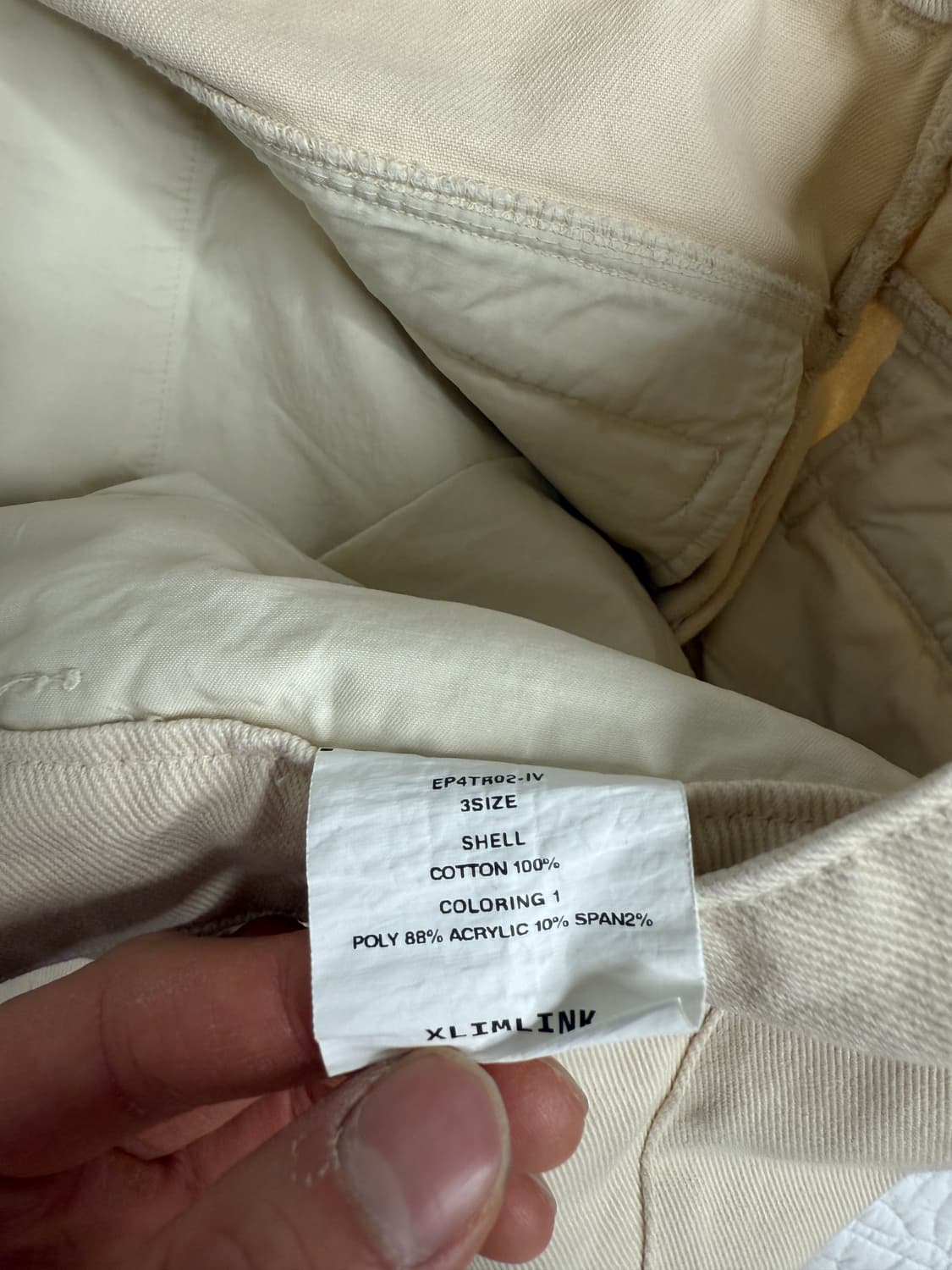xlim엑슬림 EP.4 02 TROUSER COLOR : IVORY 상품이미지4