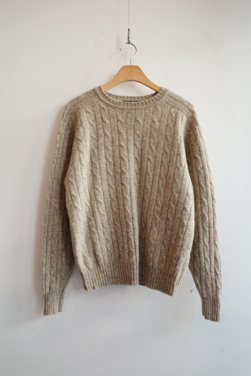 Japan brand 멜란지 울 케이블니트  상품이미지1