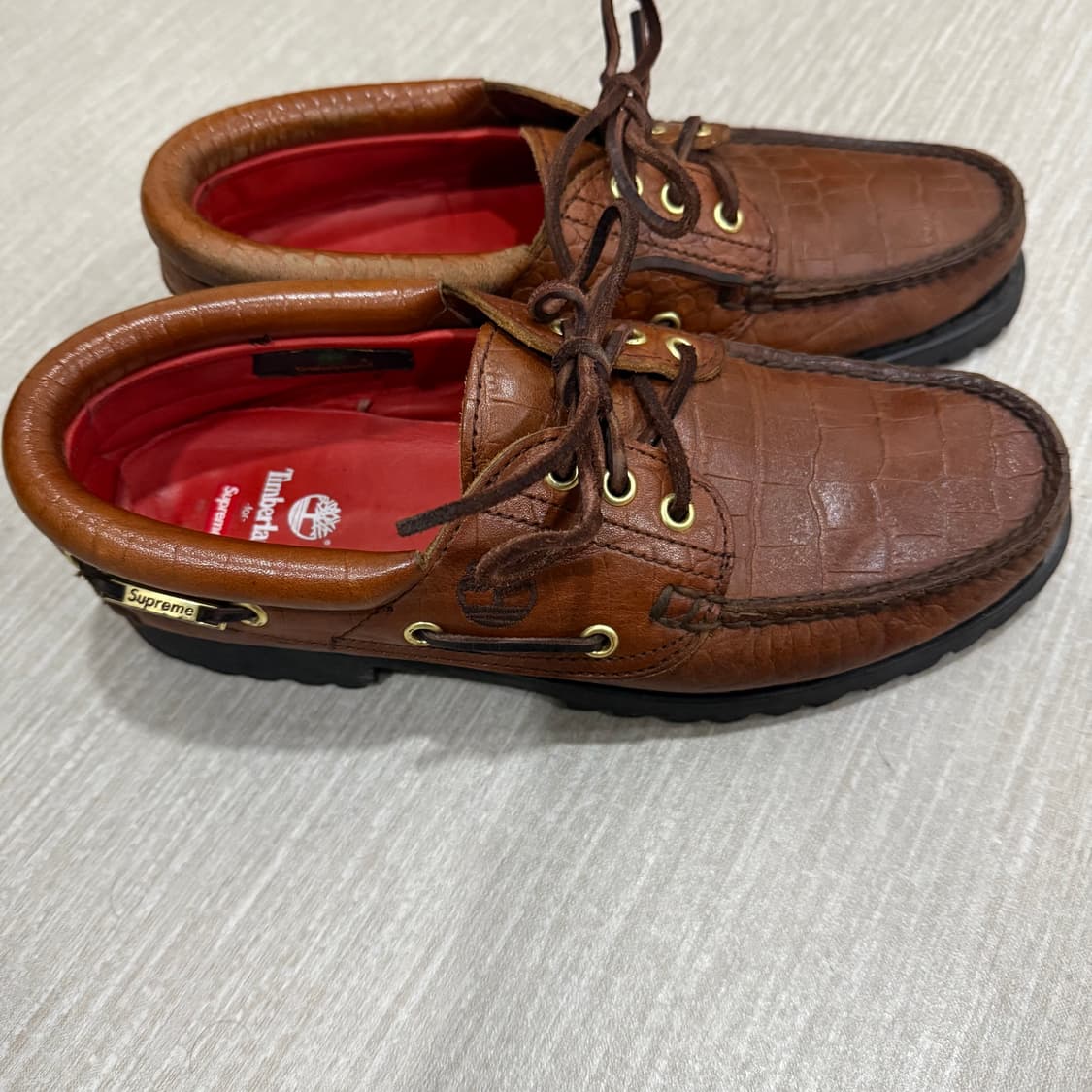 슈프림X팀버랜드 보트슈즈 260 상품이미지3