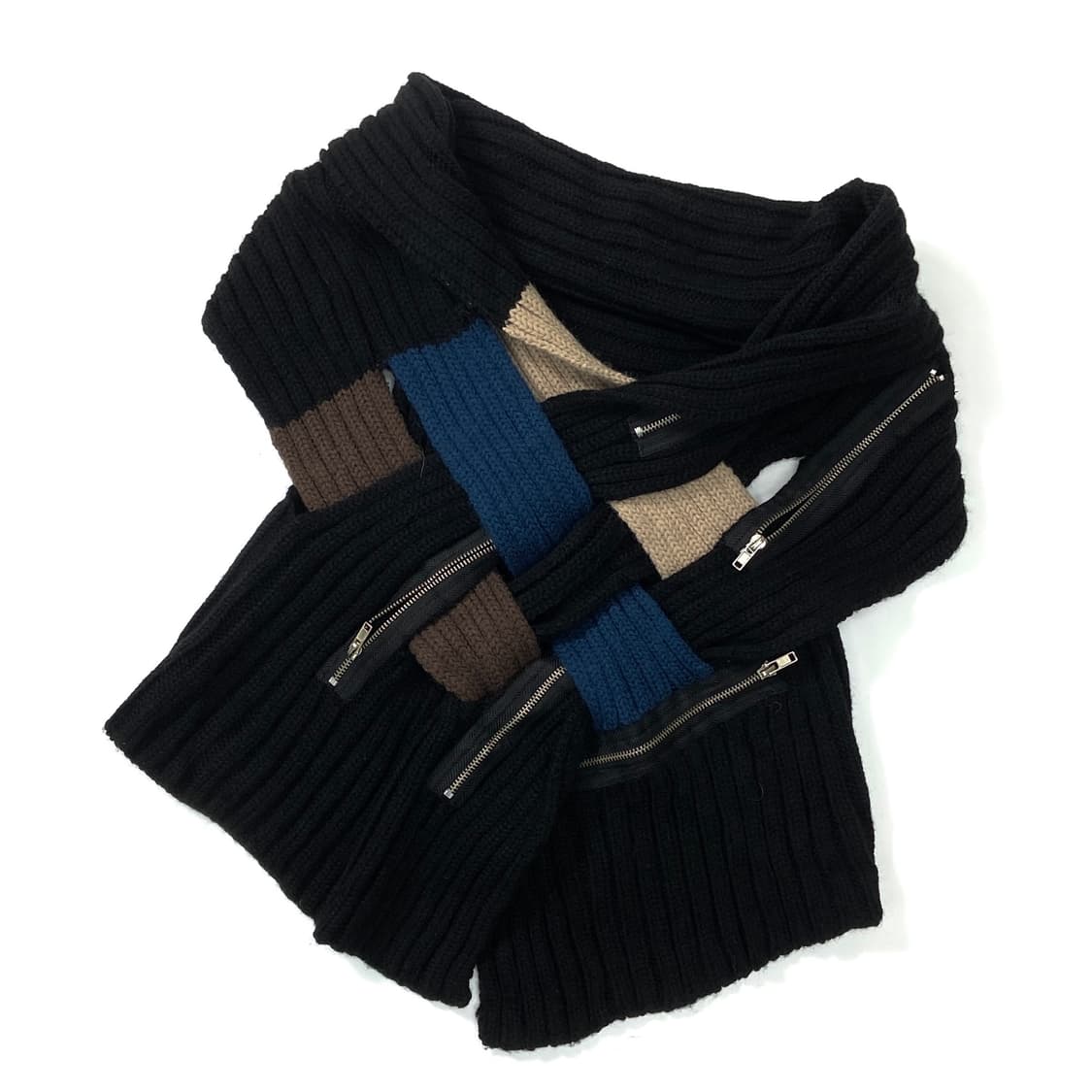 Zipper detail Knit vest  상품이미지2