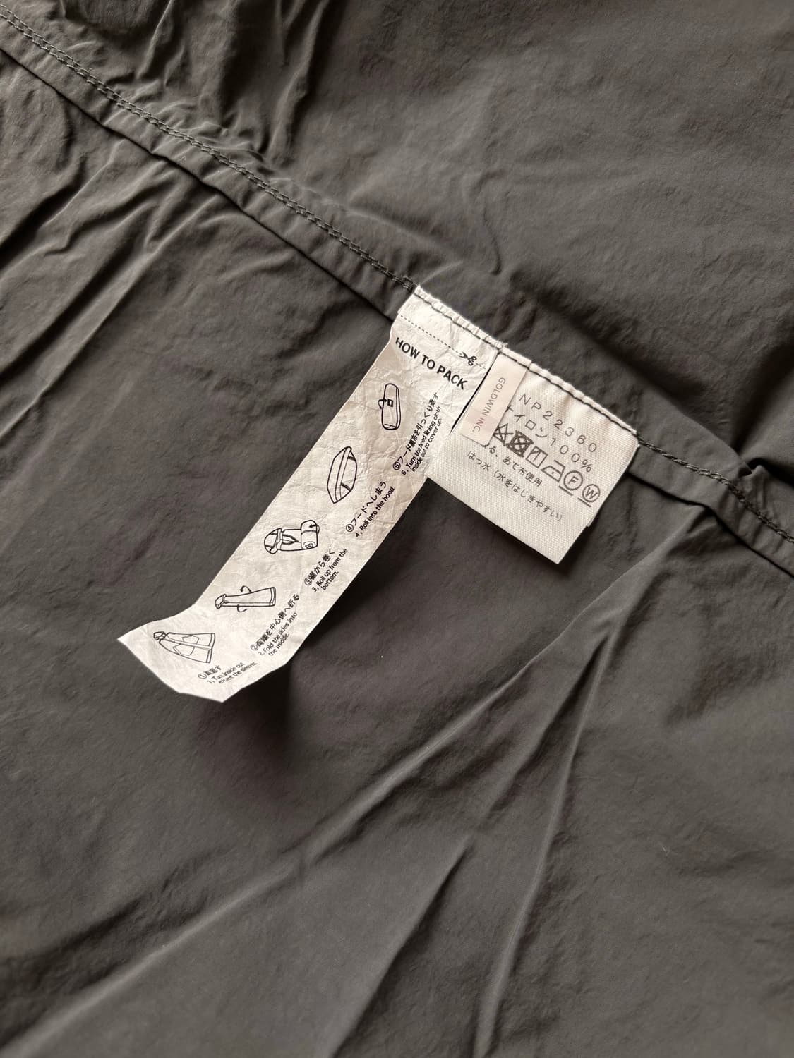 노스페이스 롤팩 재킷 바람막이 XL 다크그레이 상품이미지10