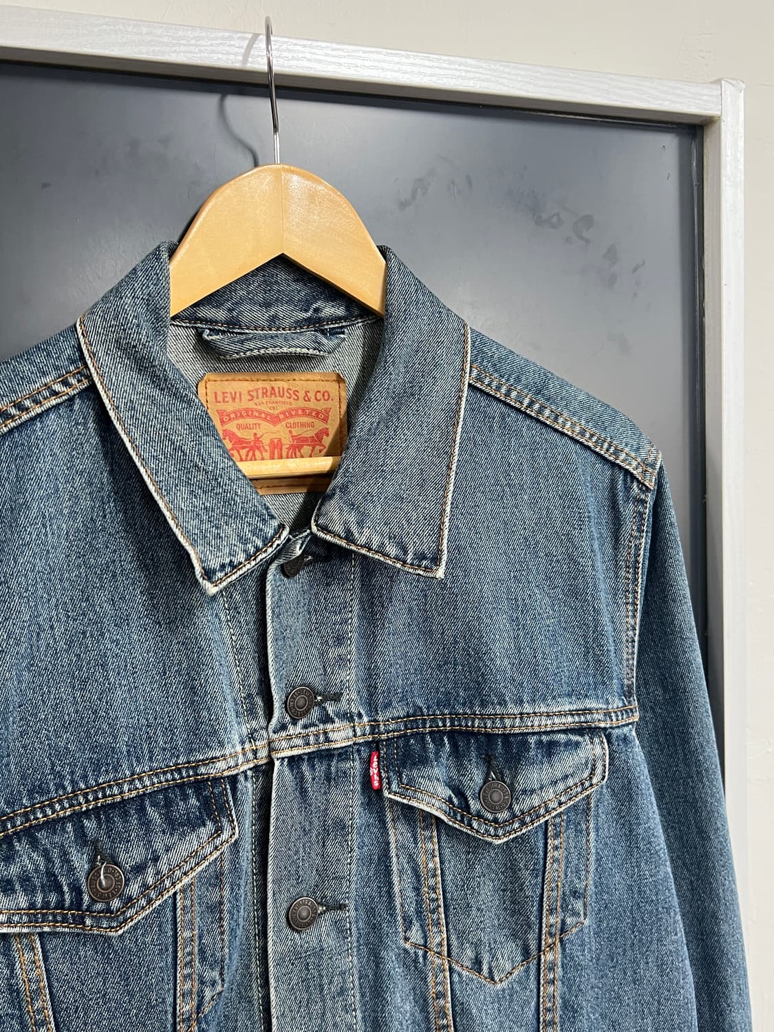 Levis 리바이스 3세대 72334 연청 트러커 데님 자켓 상품이미지2