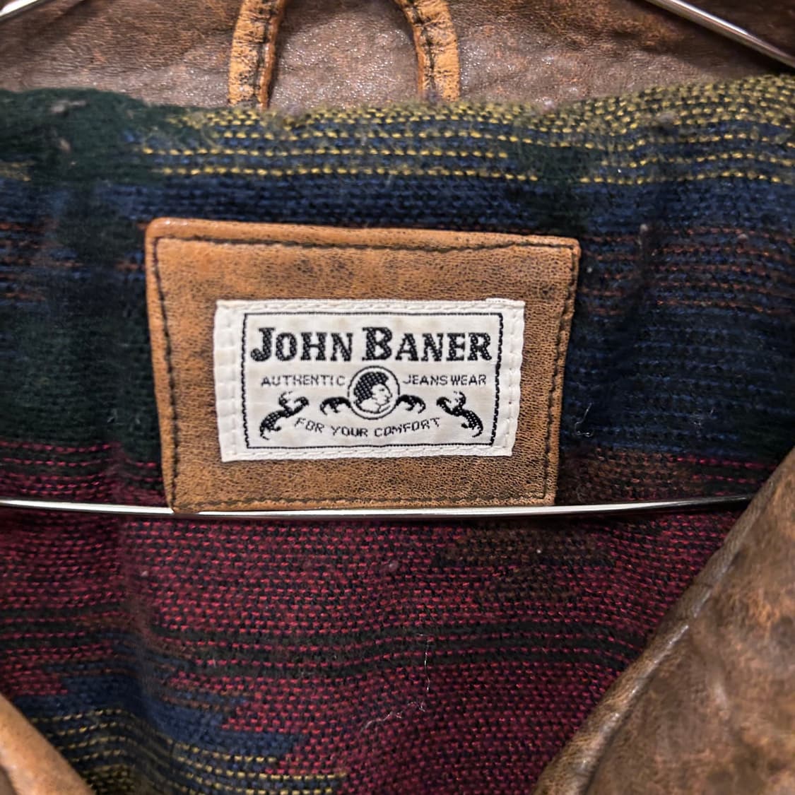 JOHN BANER 소가죽 빈티지 레더 봄버자켓 상품이미지3