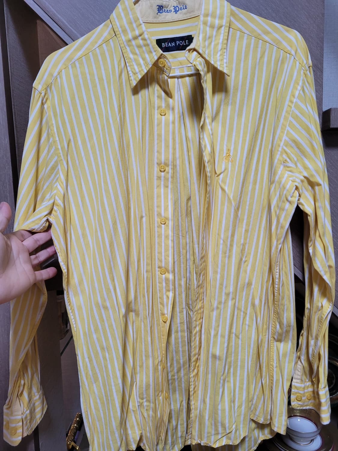 빈폴 옐로우 스트라이프 셔츠 상품이미지1