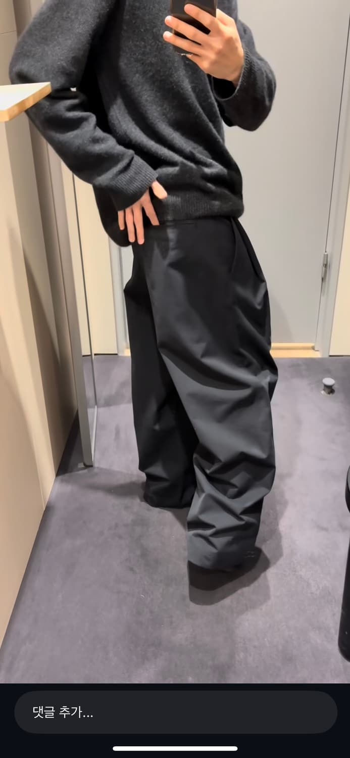 COS 와이드 레그 플리티드 코튼 트라우저 52사이즈 상품이미지2