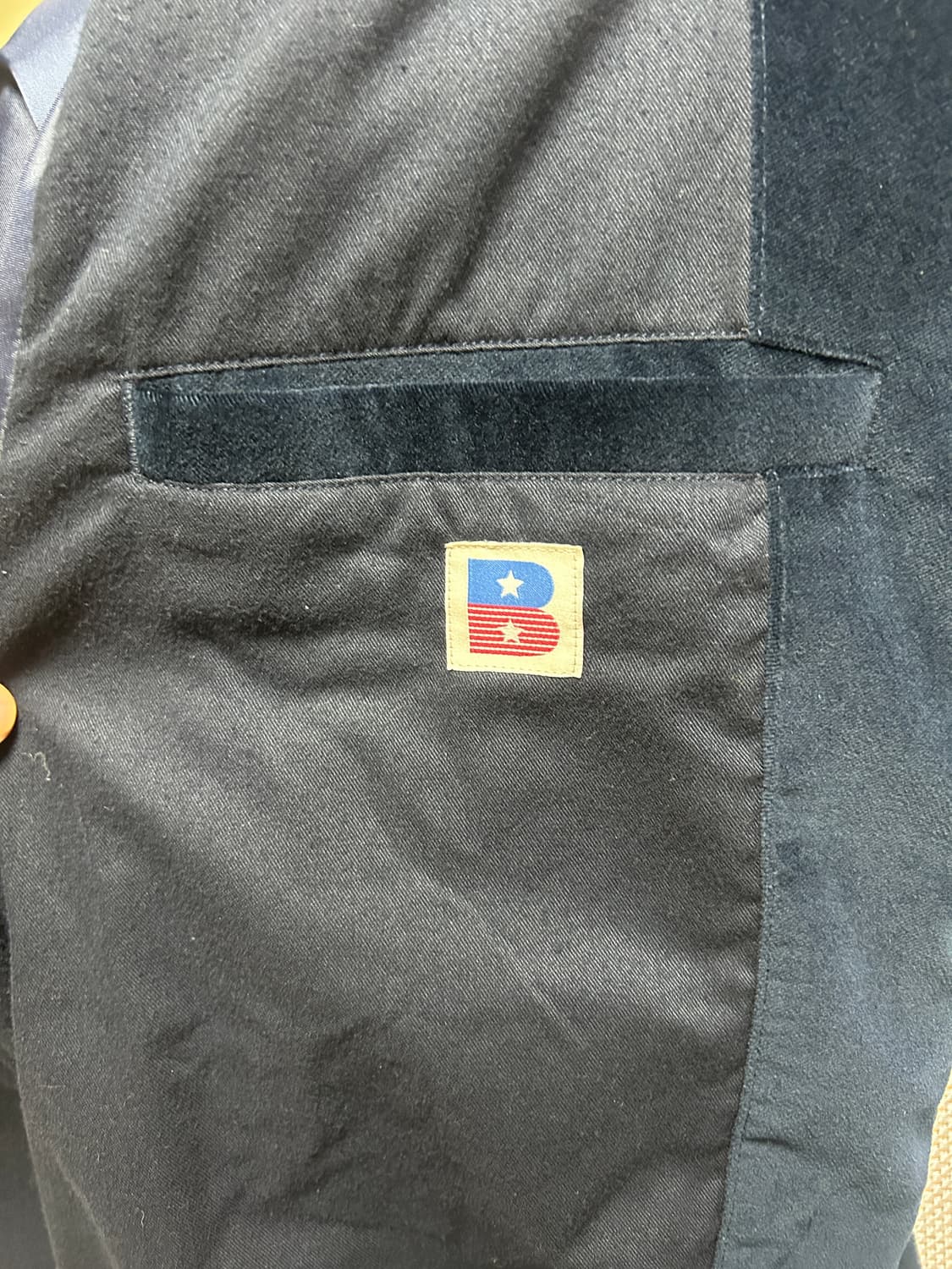 Birthday Suit 벌스데이 수트 벨벳 헤링본 자켓 (네이비) 상품이미지5