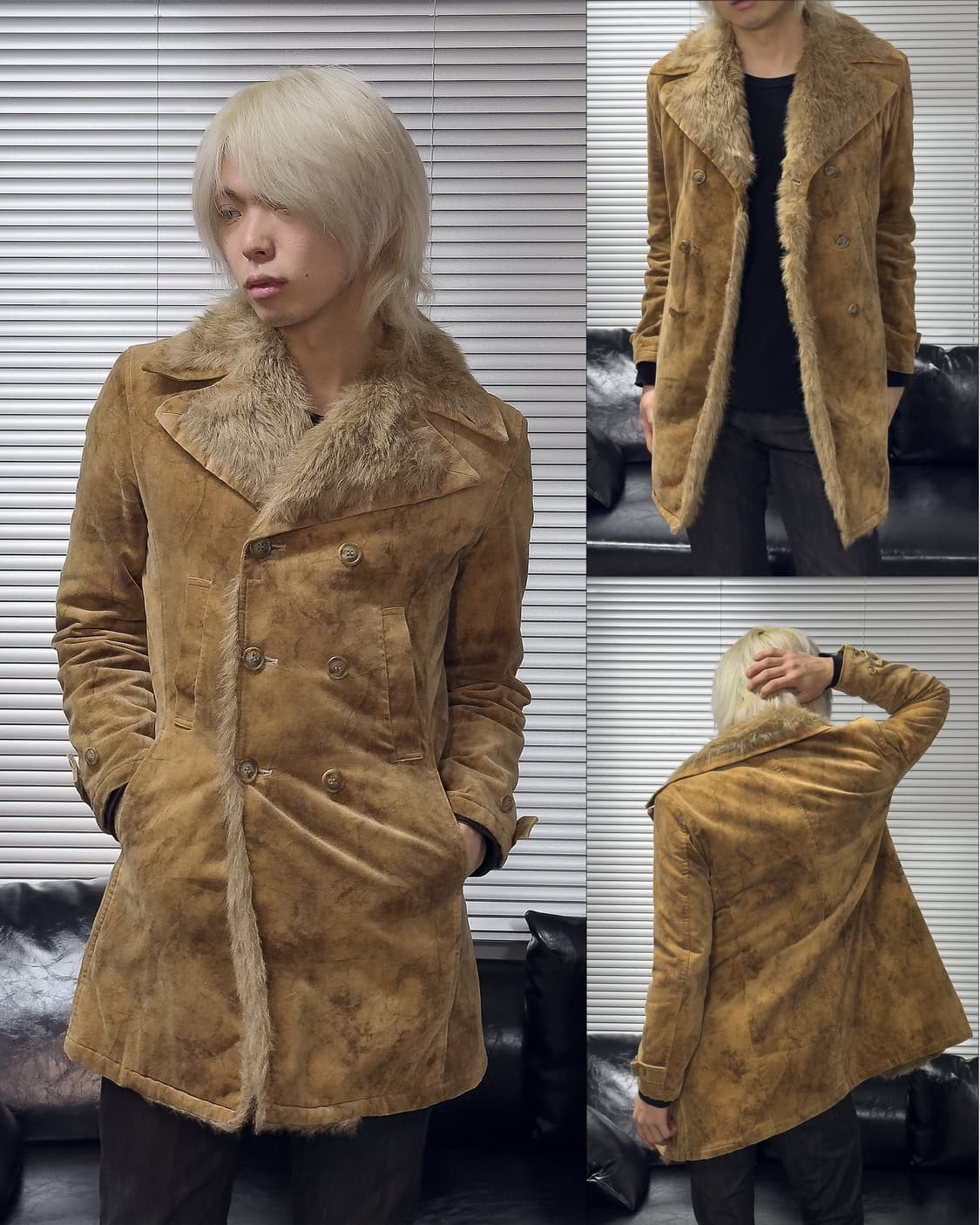 {Tornado Mart} 00s Faux Shearling Double 상품이미지1