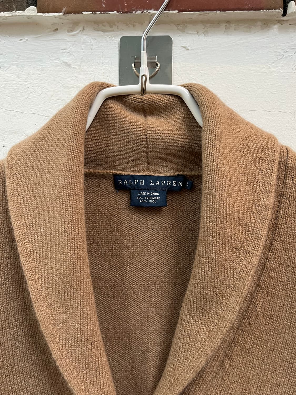 Ralph Lauren 랄프로렌 캐시미어 숄 칼라 가디건 L 상품이미지2