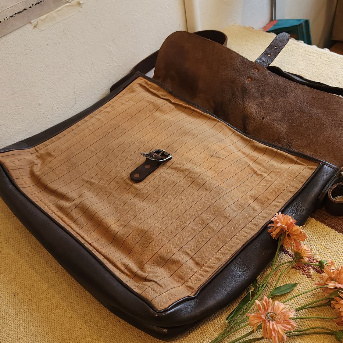 폴로 더블알엘 메신져백 캔버스 레더 크로스백 상품이미지7