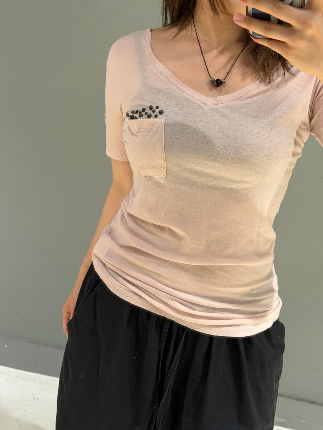 Avirex minimal design pocket t-shirt 상품이미지4