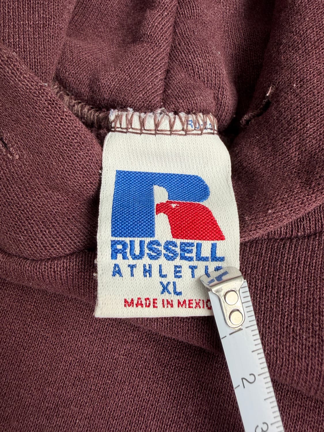 90s Russell Hoodie (burgundy) 상품이미지3