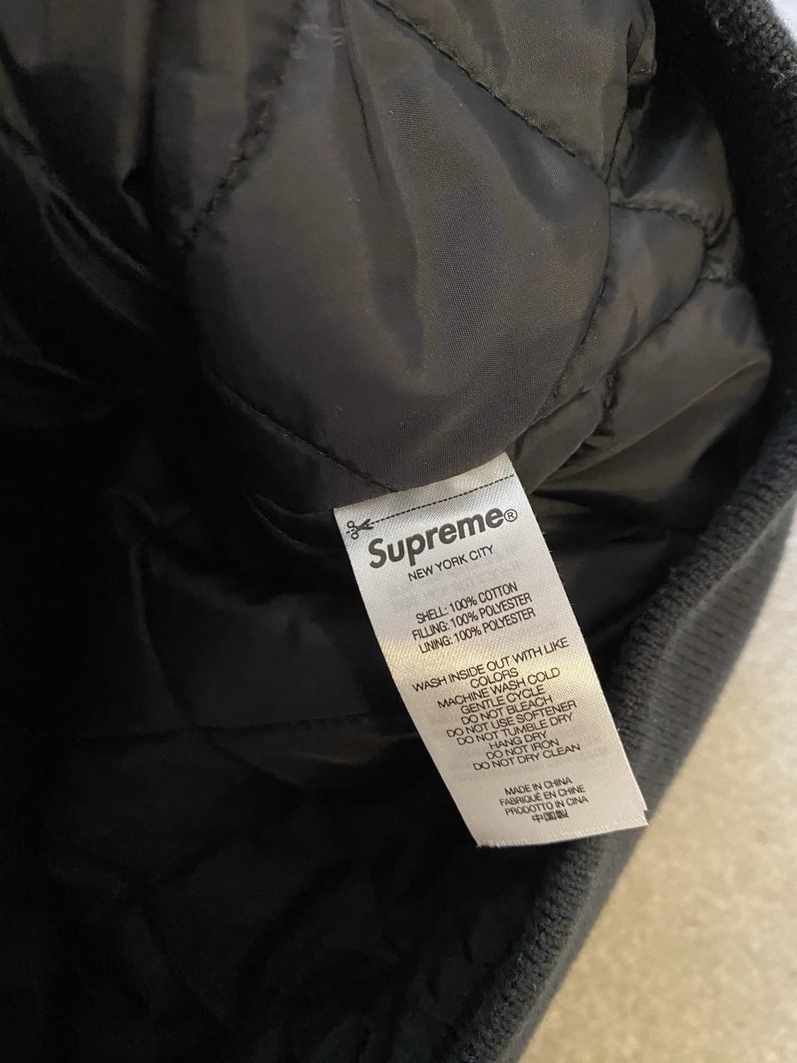 슈프림 후드 트윌 바시티 자켓 블랙 상품이미지6