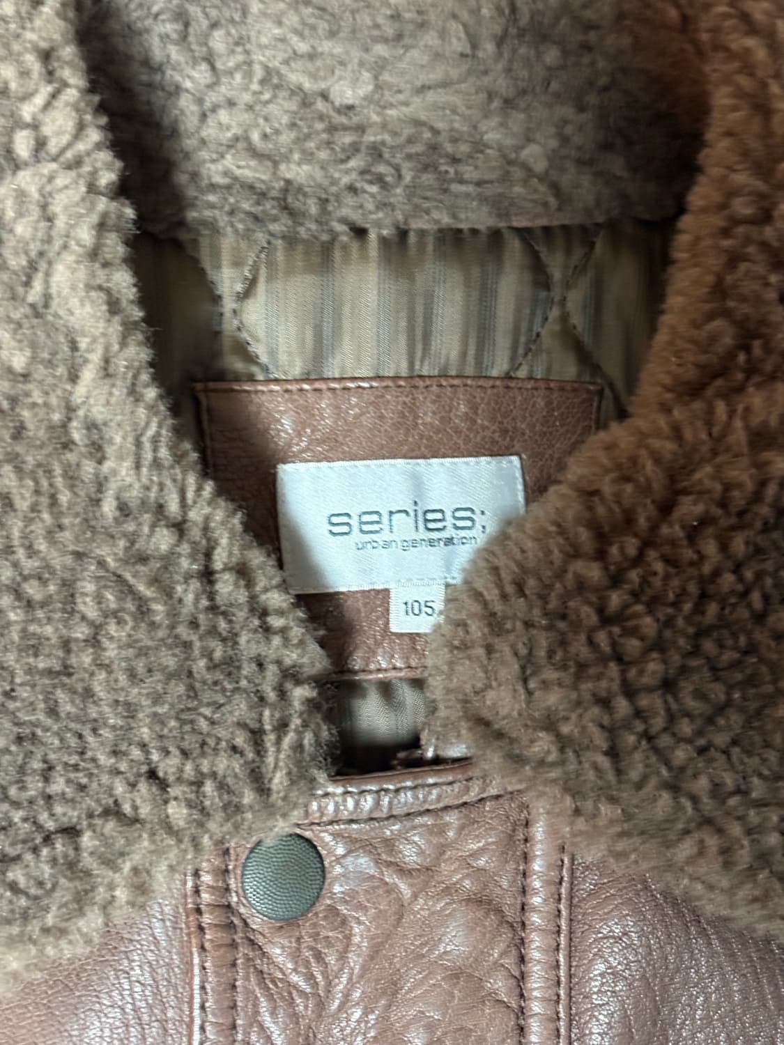 코오롱 시리즈 랭커스터 사파리 자파리 램스킨 무스탕 상품이미지5