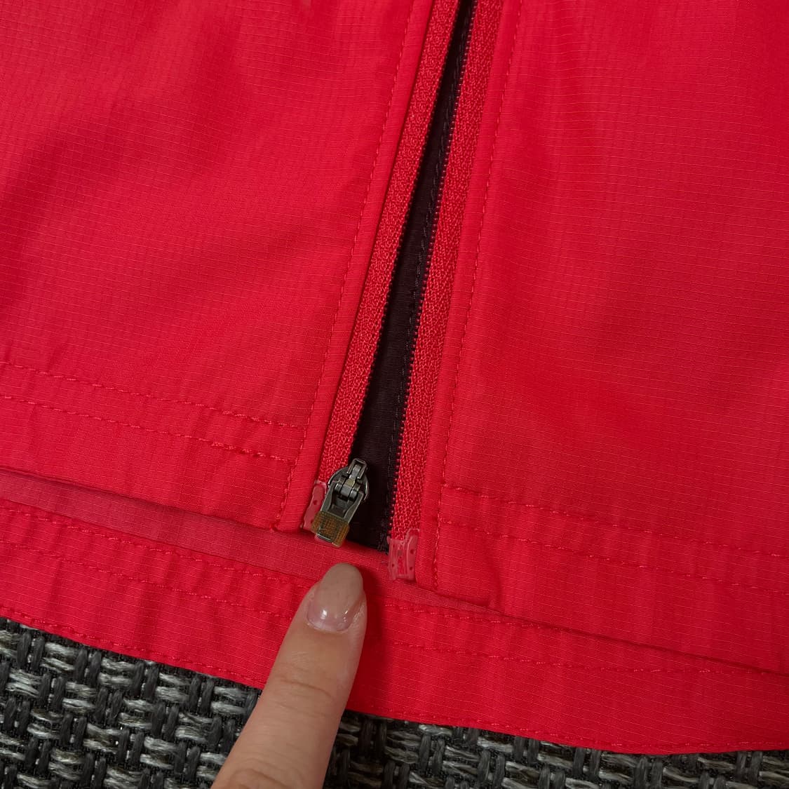 나이키 레드 브라운 투톤 나일론 바람막이 자켓 M 상품이미지7