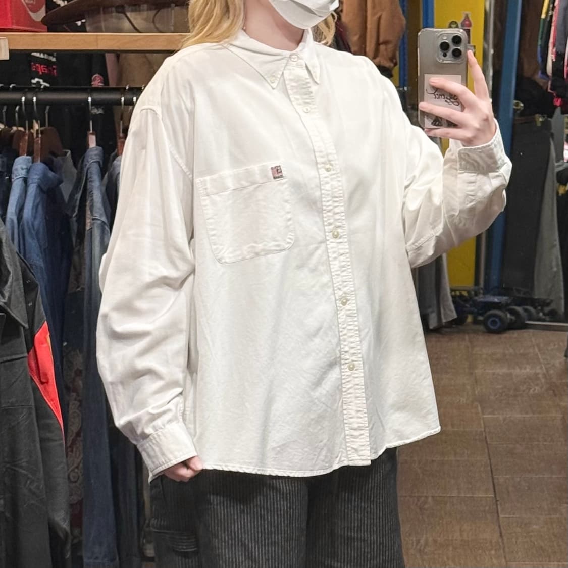 [HI] 폴로 랄프로렌 긴팔셔츠 화이트 상품이미지3