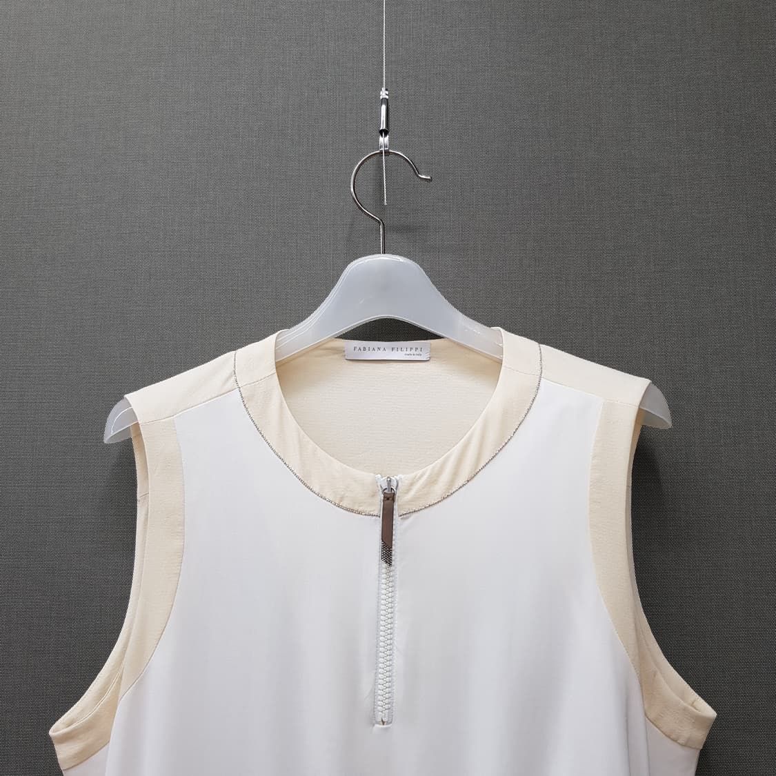 파비아나필리피  배색 슬리브리스 집업 원피스 m사이즈 상품이미지2