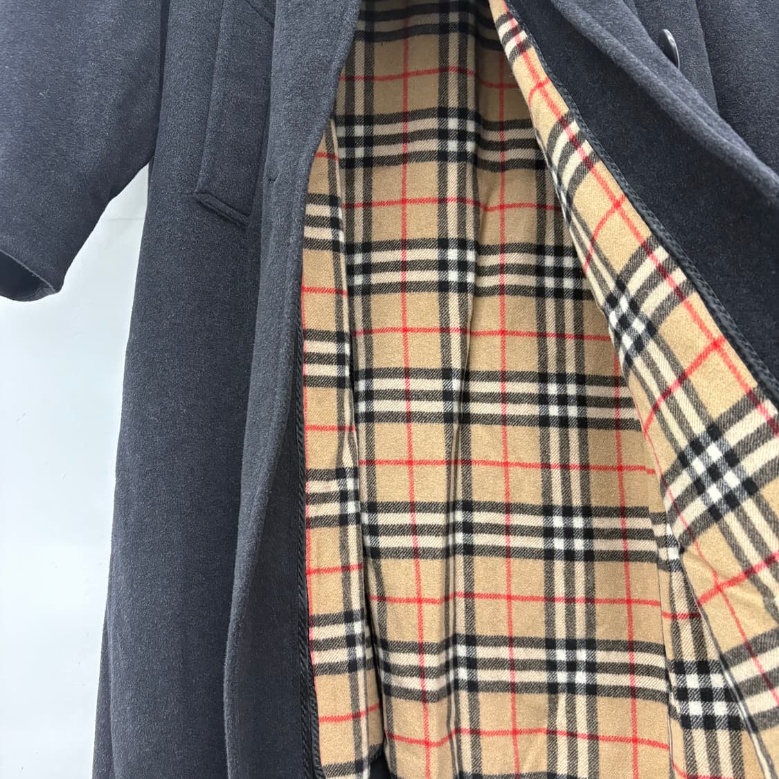 버버리 블랙 롱 코트 남M 상품이미지6