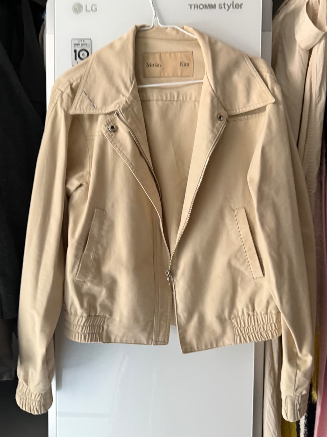 마뗑킴 스티치 점퍼 봄버 자켓 Matin Kim 웨스턴 디테일 컬러 스티 상품이미지6