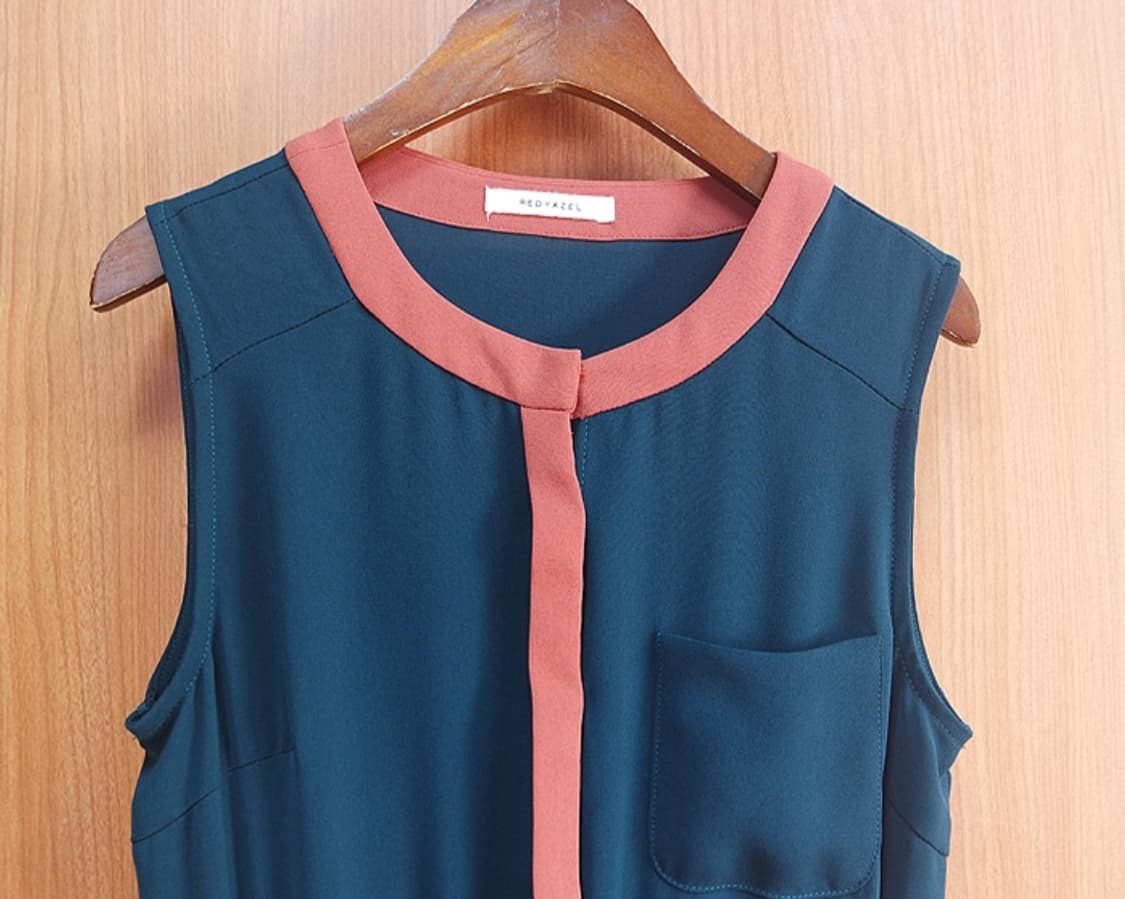 REDYZEL 민소매 주름 원피스 상품이미지2