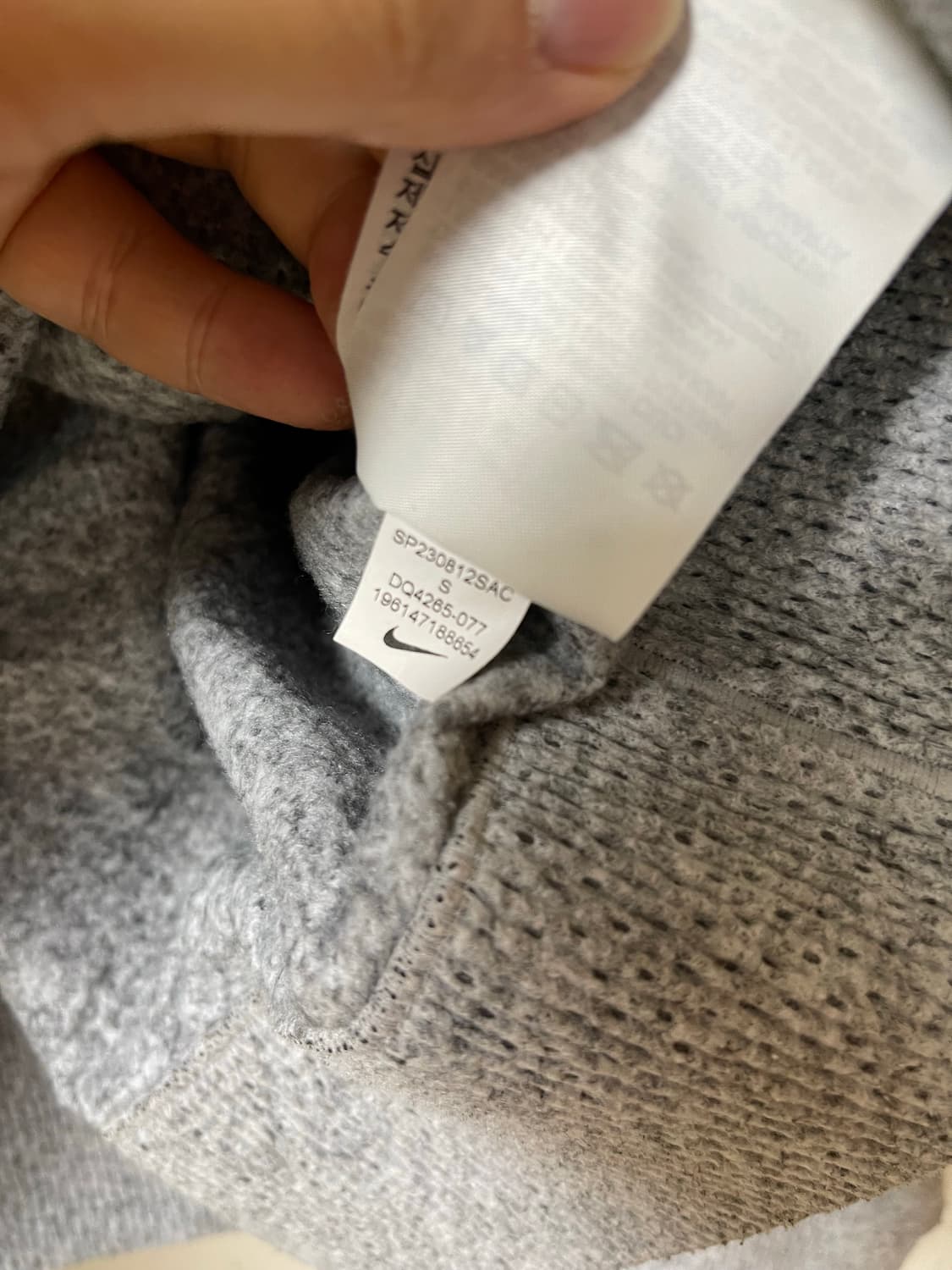 나이키 테크팩 포워드 크루넥 맨투맨 스모크 그레이 헤더 S 상품이미지10