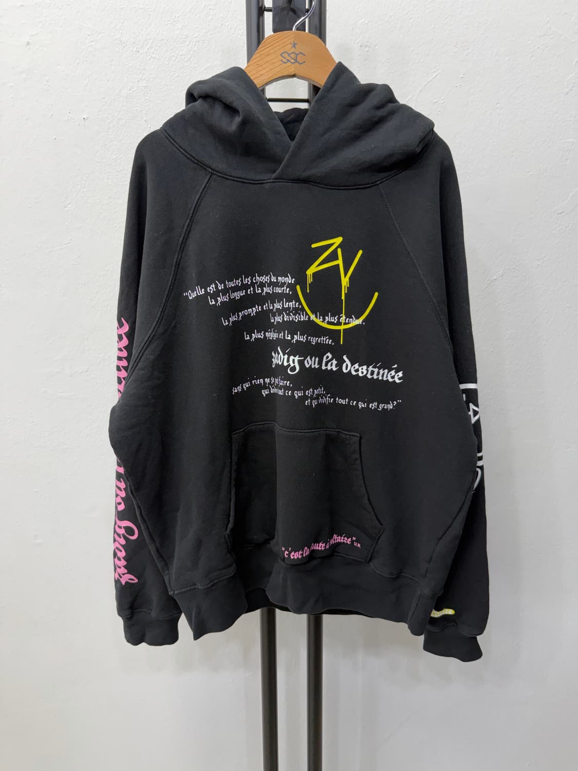 정품) 쟈딕앤볼테르 레터링 오버핏 후드티 S 상품이미지1