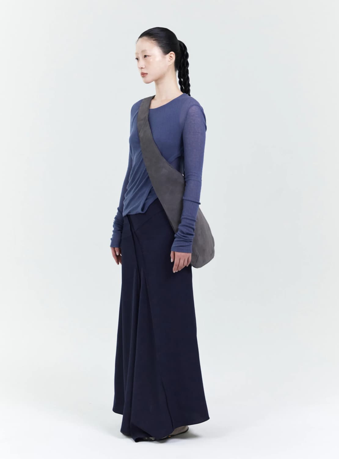 ÉÉ womens twist t-shrit navy m 상품이미지1