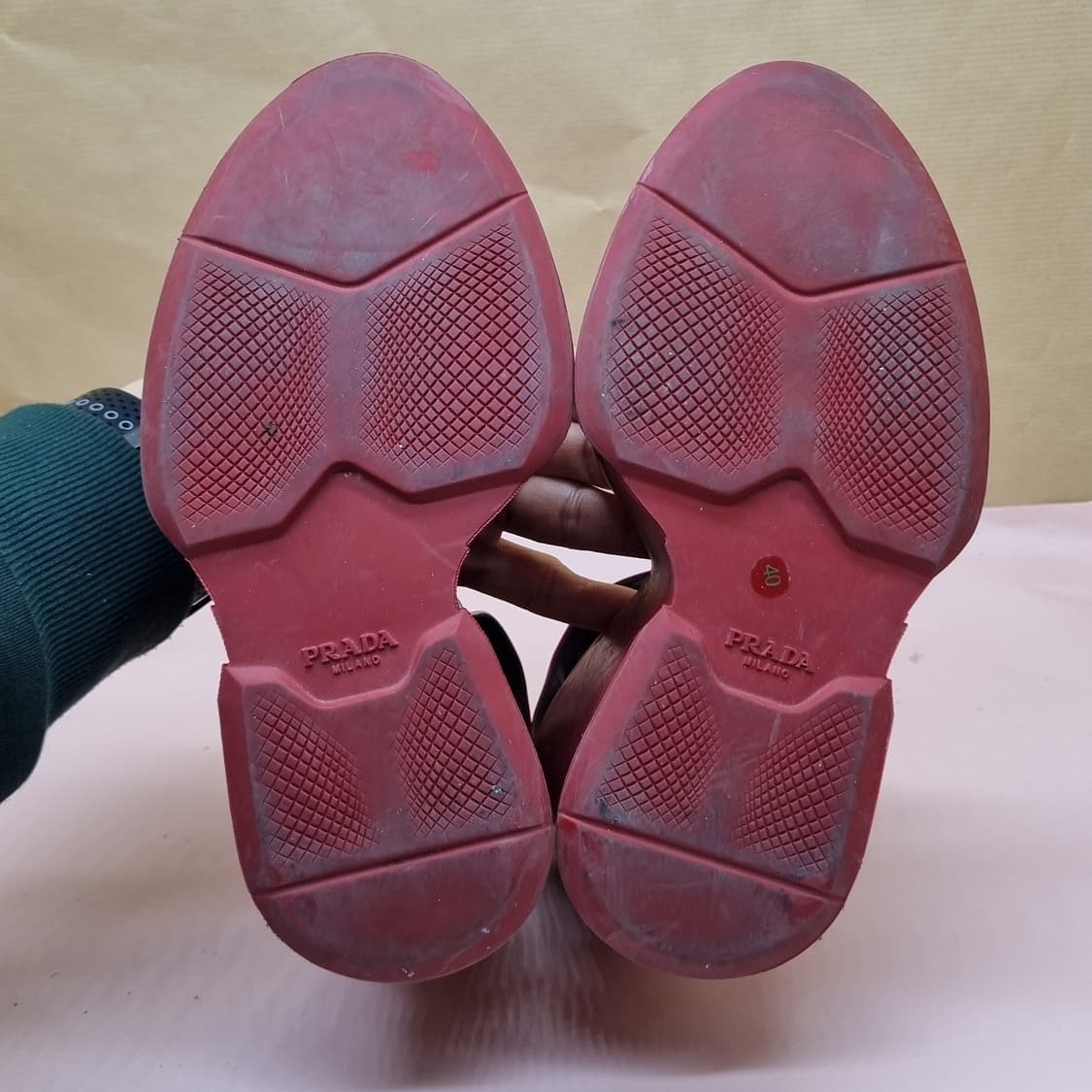 프라다 웻지T 스트랩힐250-255 상품이미지3