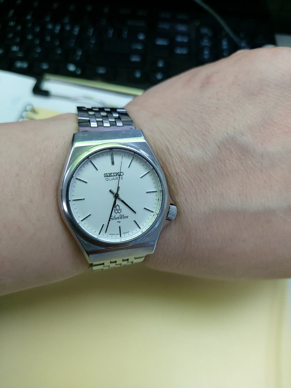 깔끔한 디자인의 세이코 실버웨이브 쿼츠 시계 상품이미지4