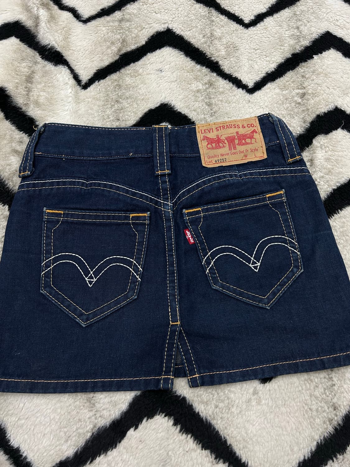 [26]리바이스ZIP 데님 미니스커트/진청 상품이미지2