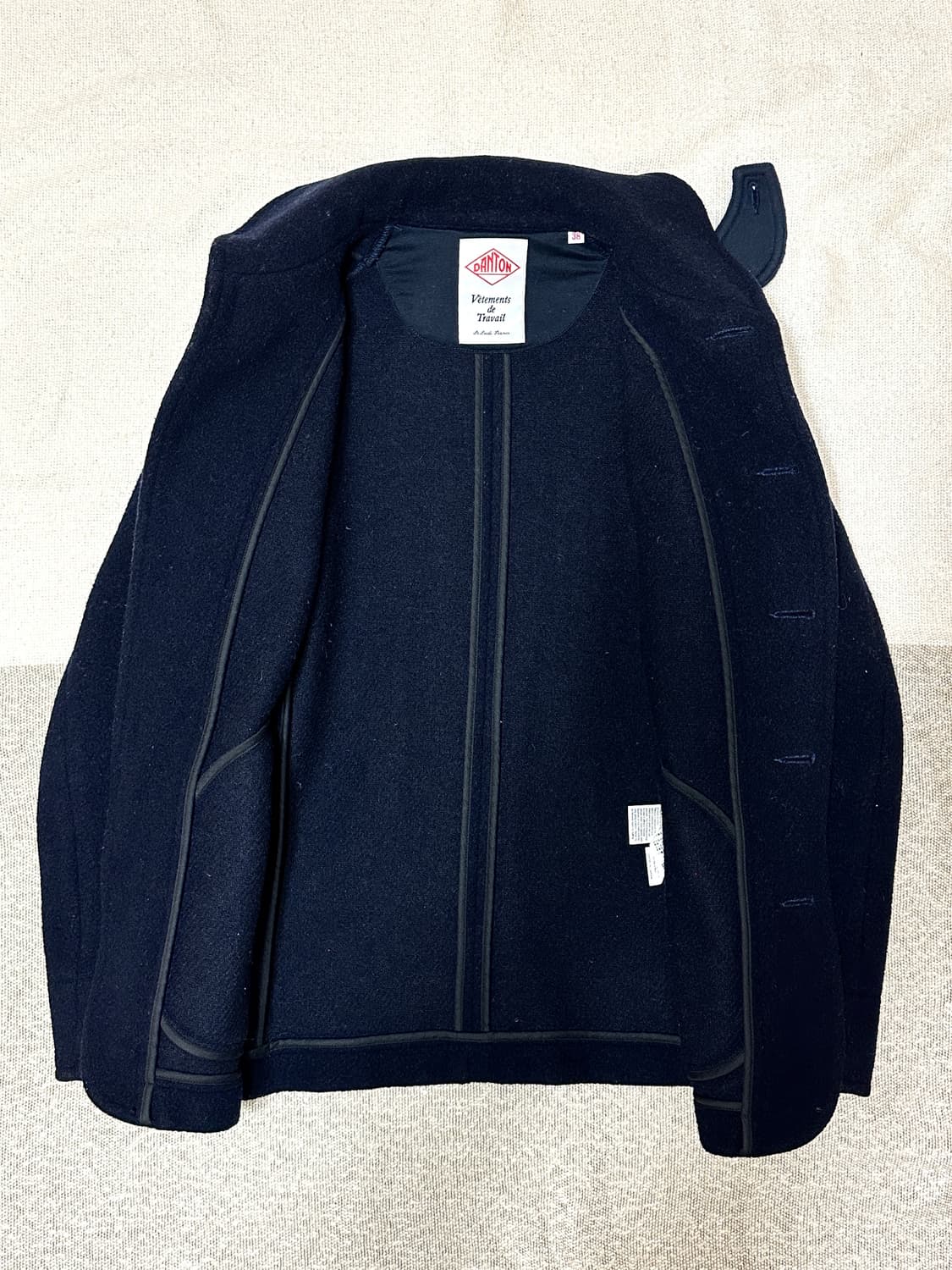 DANTON 단톤 울 하프코트 여성용 38사이즈 네이비 상품이미지5