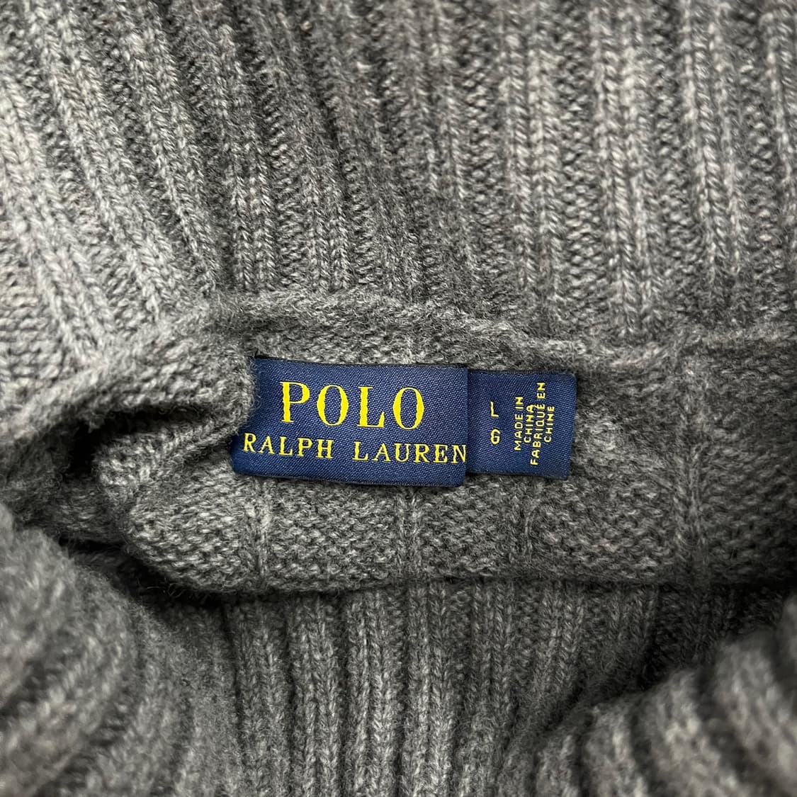 폴로 랄프로렌 그레이 목폴라 니트 상품이미지5