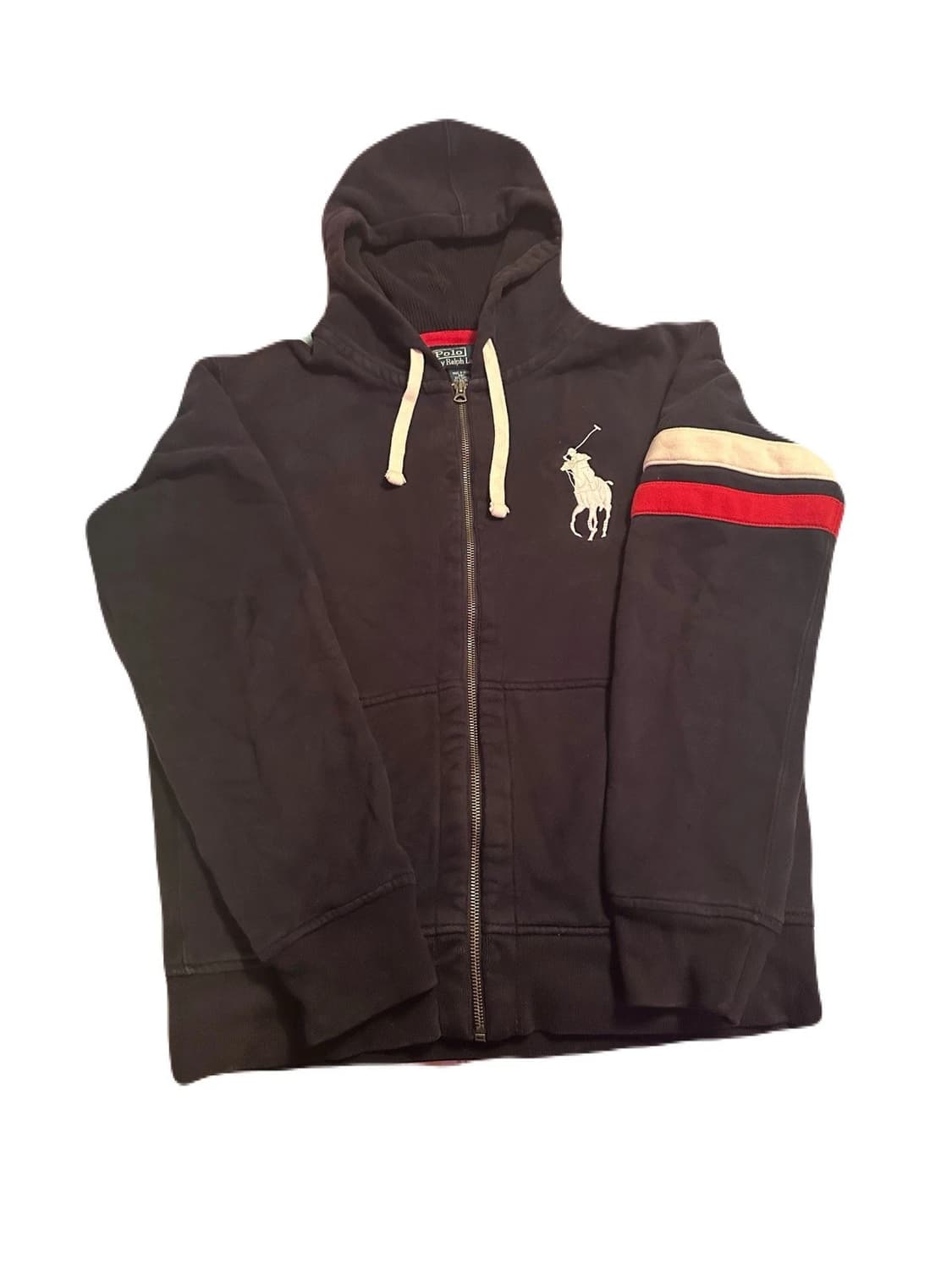 폴로 랄프 로렌 빅포니 스트라이프 후드 집업 상품이미지1