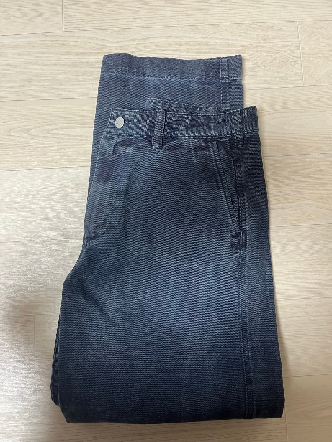 [디스이즈네버뎃]OL Overdyed pant Washed Navy_S 상품이미지8