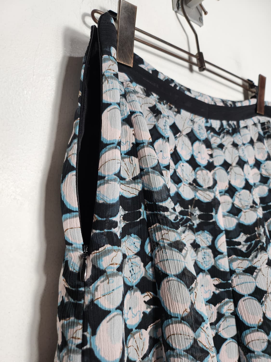 Rhynnel 레이어드 플리츠 미디 스커트 상품이미지3