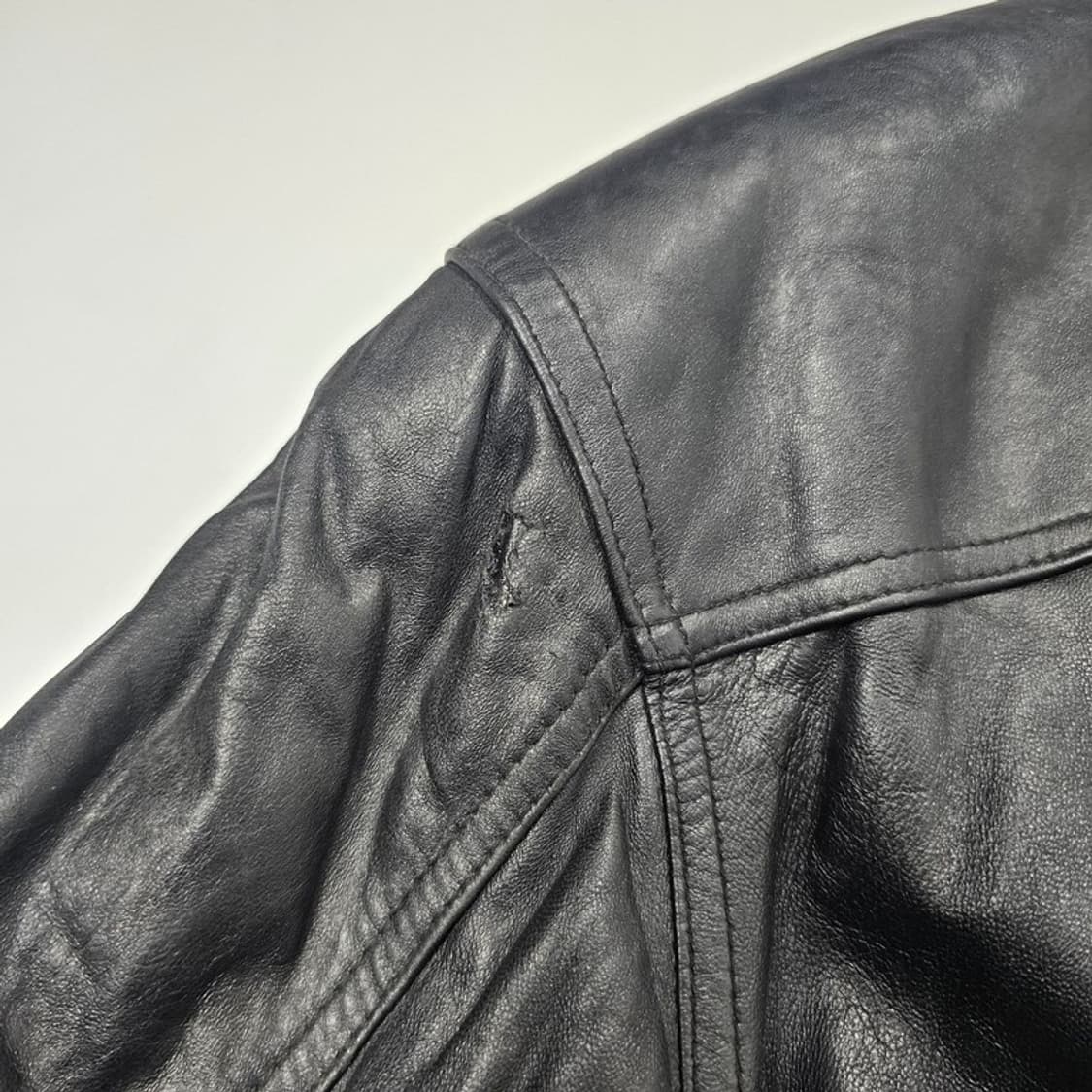 WORLD POLO 양가죽 봄버 자켓 XL 상품이미지5