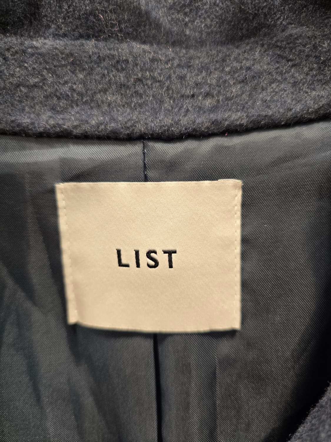 거의새거) LIST 리스트 가벼운 핸드메이드 모직 롱 코트 S(55) 상품이미지8