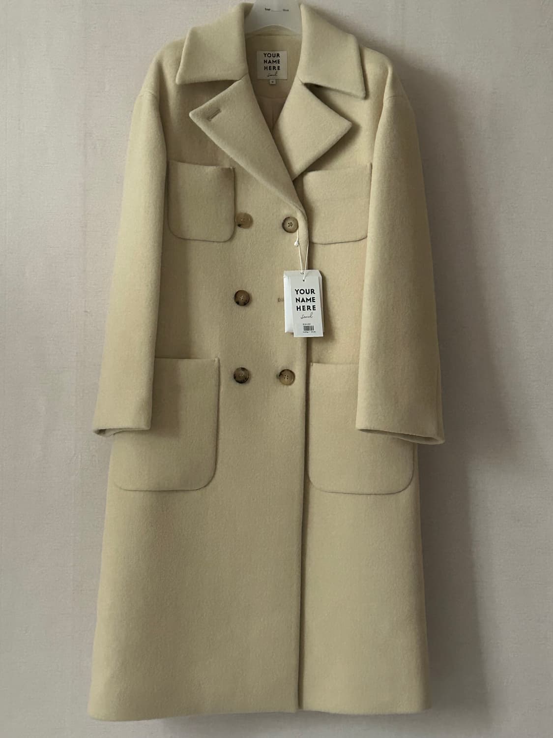 택O) [s] 유어네임히얼 정성이 코트 버터 [장희령, 임현주 착용] 상품이미지7