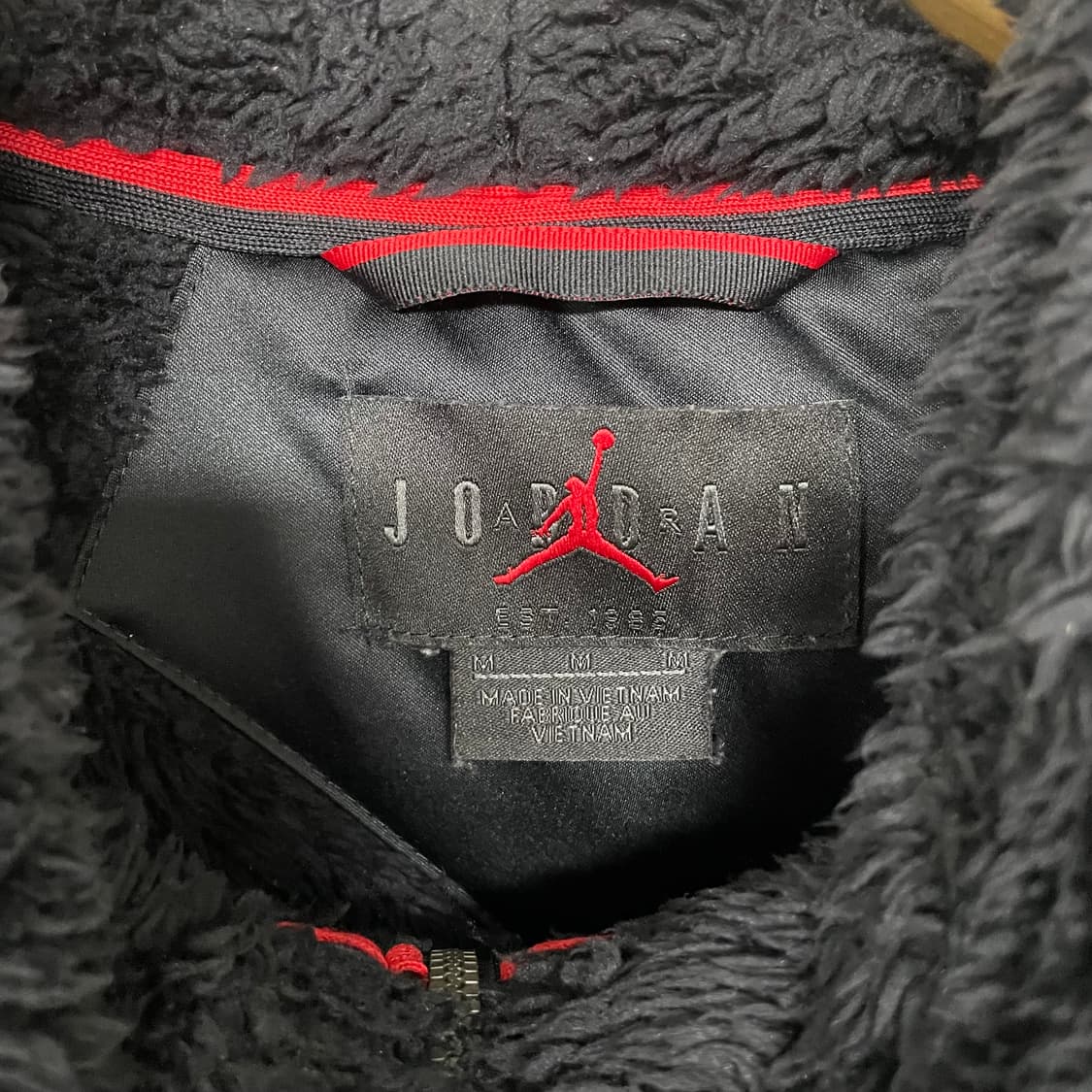 나이키 조던 쉐르파 후드 집업 자켓 블랙 상품이미지5