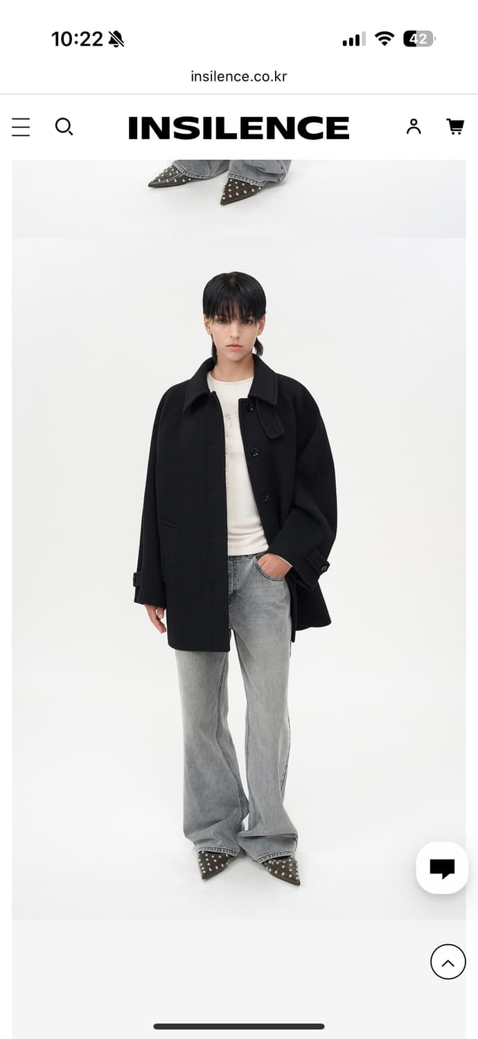 인사일런스 하프발마칸코트 블랙M 상품이미지2