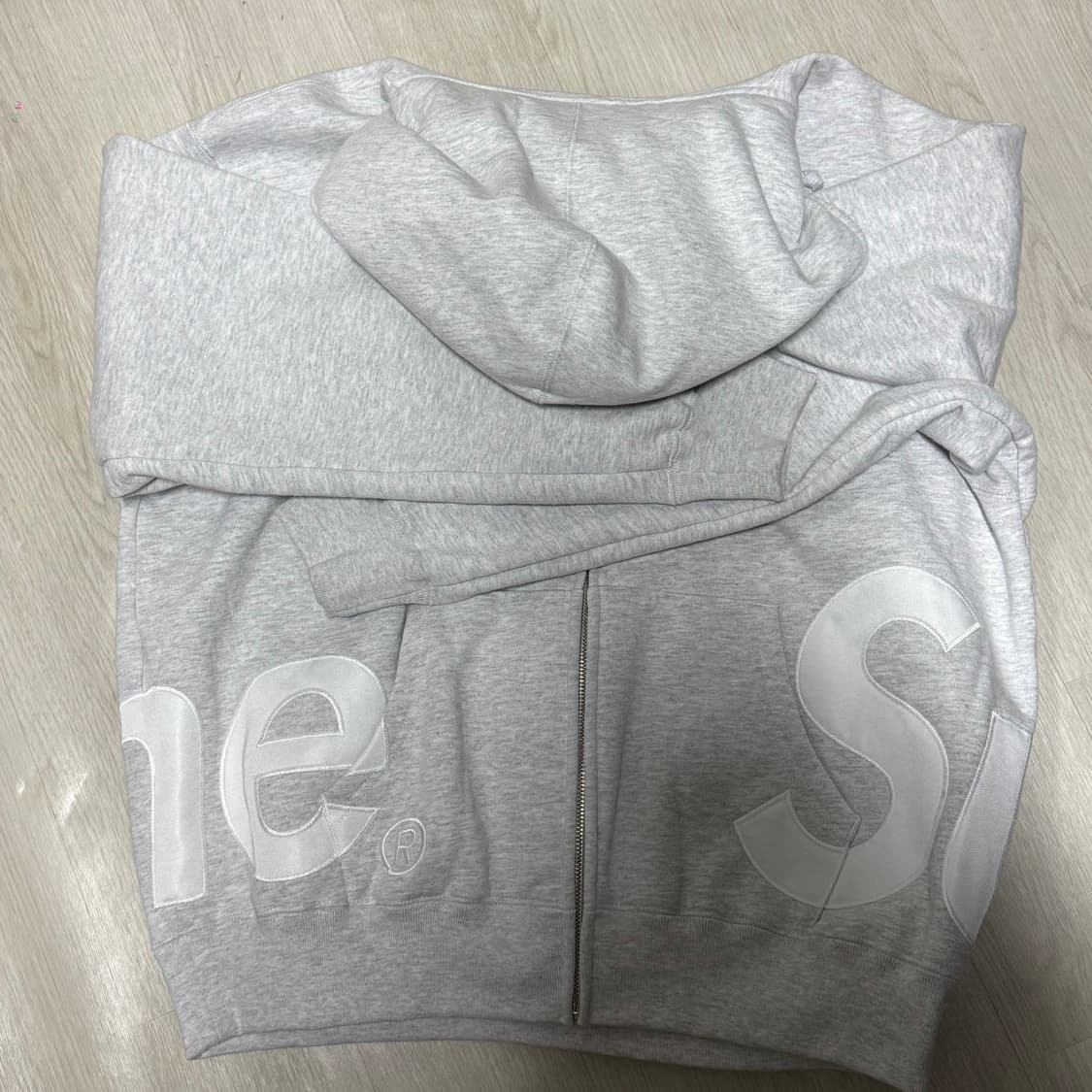 슈프림 빅 로고 집업 후드 M사이즈 상품이미지3