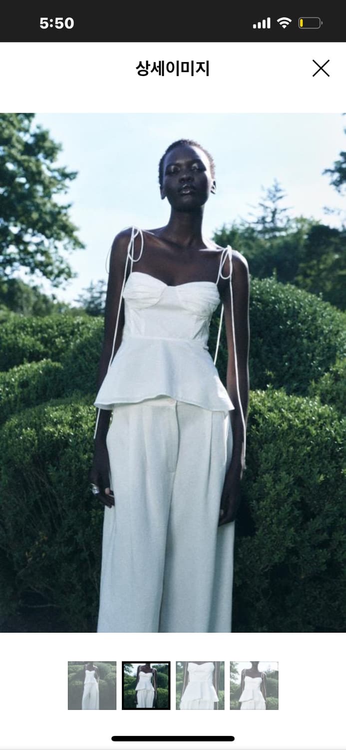 자라 화이트 뷔스티에  상품이미지3