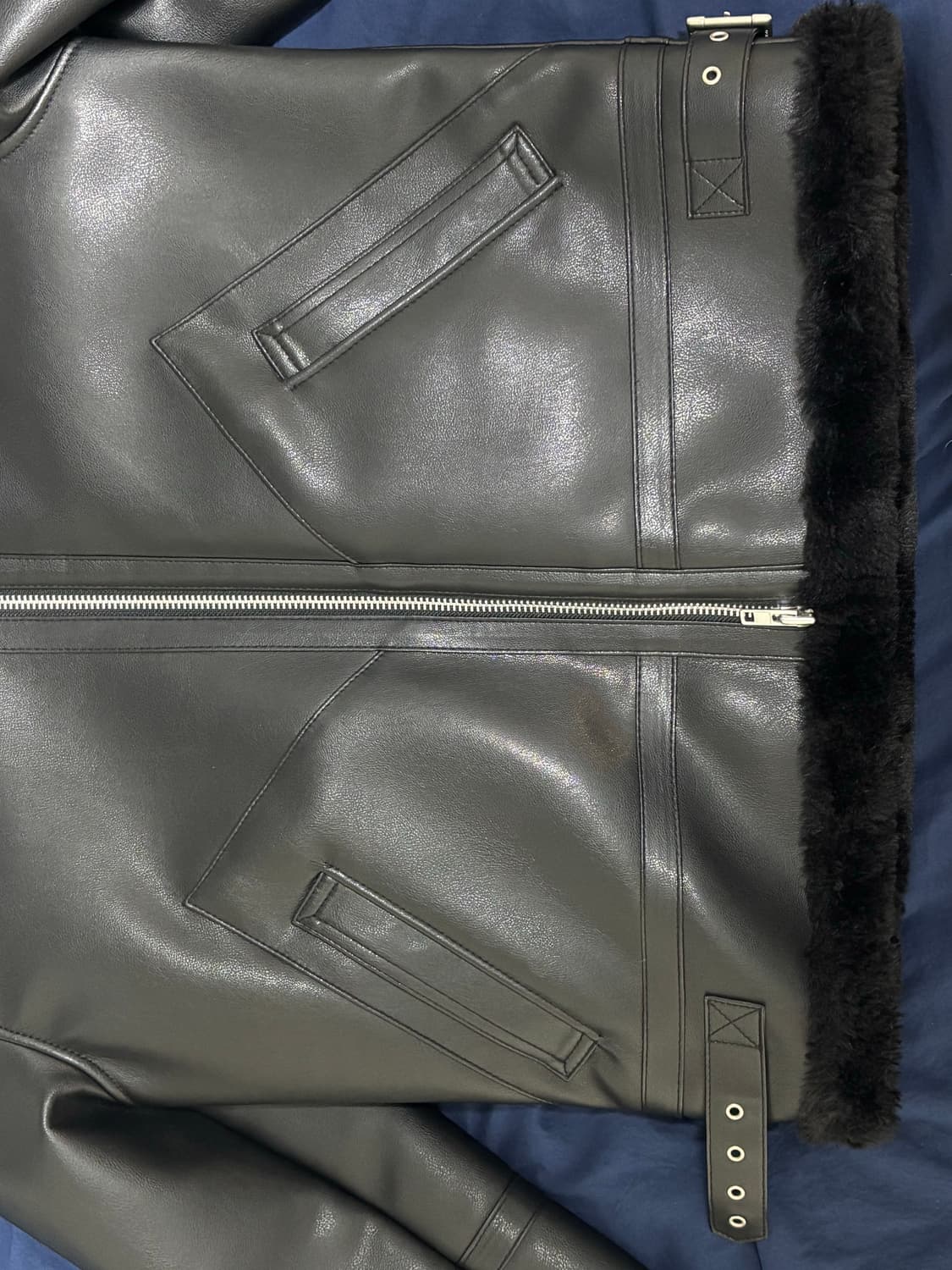 도프제이슨 무스탕 블랙색상 상품이미지5